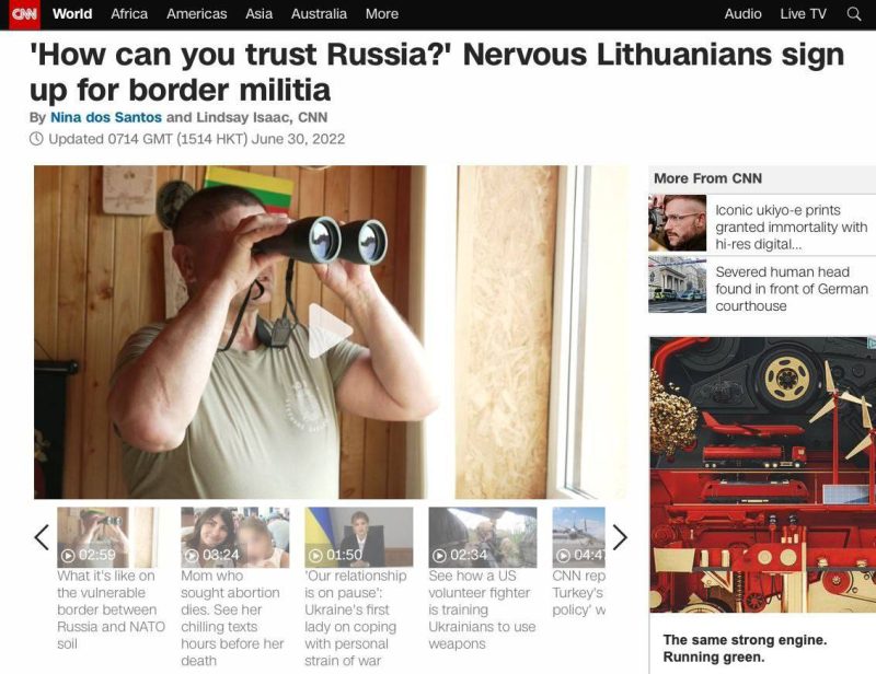 CNN. Լիտվացիները վախենում են ռուսական ներխուժումից
